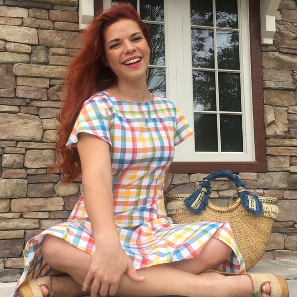 Fit and Flare Summer Gingham dress - Picture 2 of 15